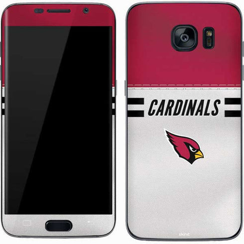 NFL Arizona Cardinals White Striped Galaxy S7 Skin