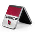 NFL Arizona Cardinals White Striped Galaxy Z Flip6 Skin