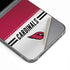 NFL Arizona Cardinals White Striped Galaxy Z Flip6 Skin