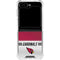 NFL Arizona Cardinals White Striped Galaxy Z Flip6 Clear Case