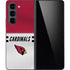 NFL Arizona Cardinals White Striped Galaxy Z Fold5 5G Skin