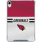 NFL Arizona Cardinals White Striped iPad 11th Gen (2025) Clear Case
