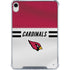 NFL Arizona Cardinals White Striped iPad 11th Gen (2025) Clear Case