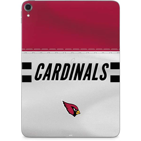 NFL Arizona Cardinals White Striped Apple iPad Pro Skin