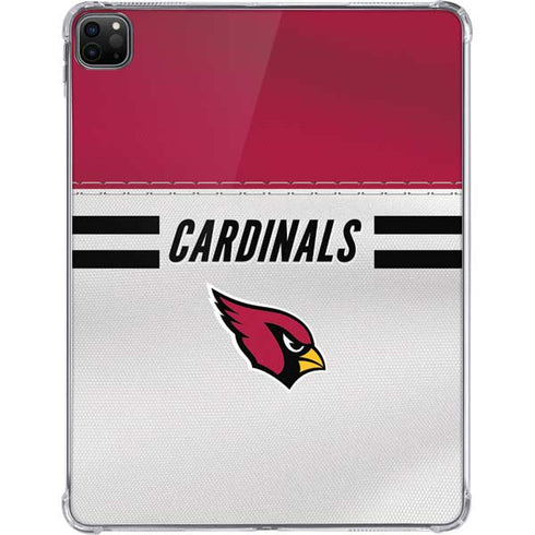 NFL Arizona Cardinals White Striped iPad Pro 11in (2024) Clear Case