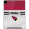 NFL Arizona Cardinals White Striped iPad Pro 12.9in (2020) Clear Case