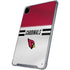 NFL Arizona Cardinals White Striped iPad Pro 12.9in (2020) Clear Case