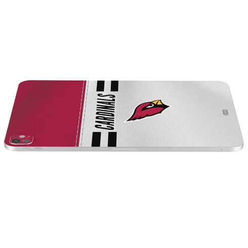 NFL Arizona Cardinals White Striped iPad Pro 13in M4 (2024) Skin