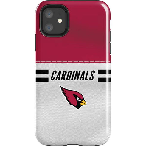 NFL Arizona Cardinals White Striped iPhone 11 Impact Case