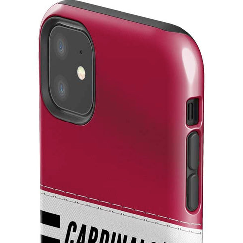 NFL Arizona Cardinals White Striped iPhone 11 Impact Case