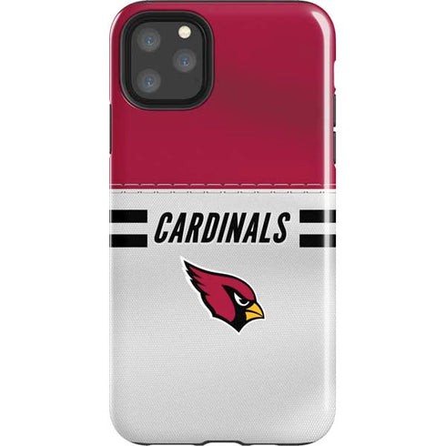 NFL Arizona Cardinals White Striped iPhone 11 Pro Max Impact Case