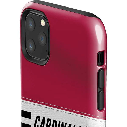 NFL Arizona Cardinals White Striped iPhone 11 Pro Max Impact Case
