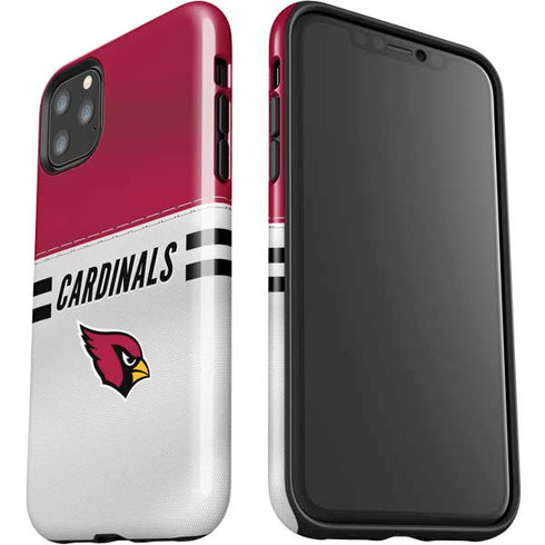 NFL Arizona Cardinals White Striped iPhone 11 Pro Max Impact Case