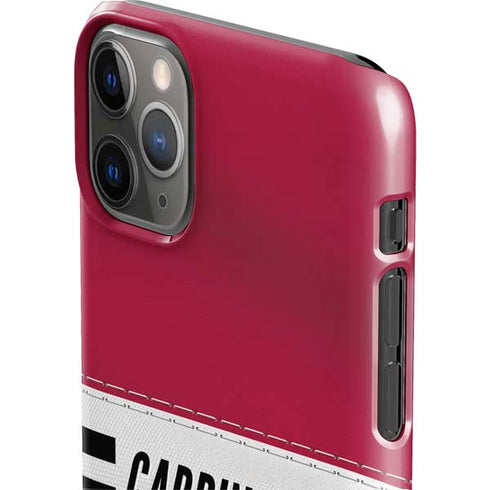 NFL Arizona Cardinals White Striped iPhone 11 Pro Max Lite Case