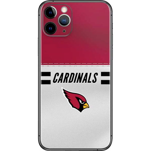 NFL Arizona Cardinals White Striped iPhone 11 Pro Skin