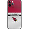 NFL Arizona Cardinals White Striped iPhone 11 Pro Skin
