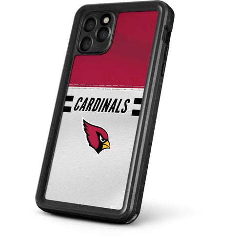 NFL Arizona Cardinals White Striped iPhone 11 Pro Waterproof Case