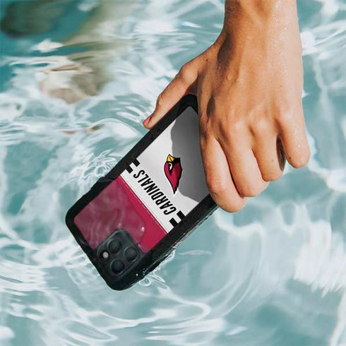 NFL Arizona Cardinals White Striped iPhone 11 Pro Waterproof Case