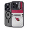 NFL Arizona Cardinals White Striped iPhone 13 Pro Kickstand Case