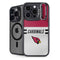 NFL Arizona Cardinals White Striped iPhone 14 Pro Kickstand Case