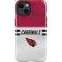NFL Arizona Cardinals White Striped iPhone 15 Impact Case