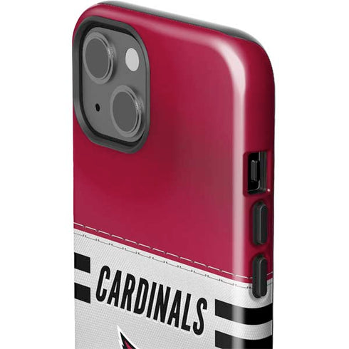 NFL Arizona Cardinals White Striped iPhone 15 Impact Case