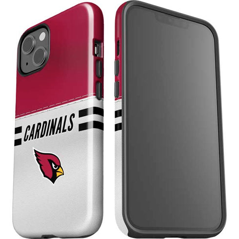 NFL Arizona Cardinals White Striped iPhone 15 Impact Case