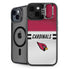 NFL Arizona Cardinals White Striped iPhone 15 Plus Kickstand Case