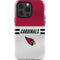 NFL Arizona Cardinals White Striped iPhone 15 Pro Impact Case