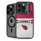 NFL Arizona Cardinals White Striped iPhone 15 Pro Kickstand Case