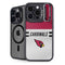 NFL Arizona Cardinals White Striped iPhone 15 Pro Max Kickstand Case