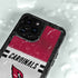 NFL Arizona Cardinals White Striped iPhone 15 Pro Waterproof Case