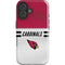 NFL Arizona Cardinals White Striped iPhone 16 Impact Case