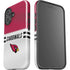 NFL Arizona Cardinals White Striped iPhone 16 Impact Case