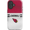 NFL Arizona Cardinals White Striped iPhone 16 Plus Impact Case