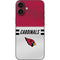 NFL Arizona Cardinals White Striped iPhone 16 Plus Skin