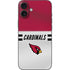 NFL Arizona Cardinals White Striped iPhone 16 Plus Skin