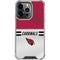 NFL Arizona Cardinals White Striped iPhone 16 Pro Clear Case