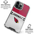 NFL Arizona Cardinals White Striped iPhone 16 Pro Clear Case
