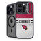 NFL Arizona Cardinals White Striped iPhone 16 Pro Kickstand Case