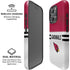 NFL Arizona Cardinals White Striped iPhone 16 Pro Magsafe Impact Case