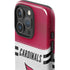 NFL Arizona Cardinals White Striped iPhone 16 Pro Max Impact Case