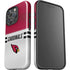 NFL Arizona Cardinals White Striped iPhone 16 Pro Max Impact Case