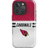 NFL Arizona Cardinals White Striped iPhone 16 Pro Max Magsafe Impact Case