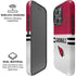 NFL Arizona Cardinals White Striped iPhone 16 Pro Max Magsafe Impact Case