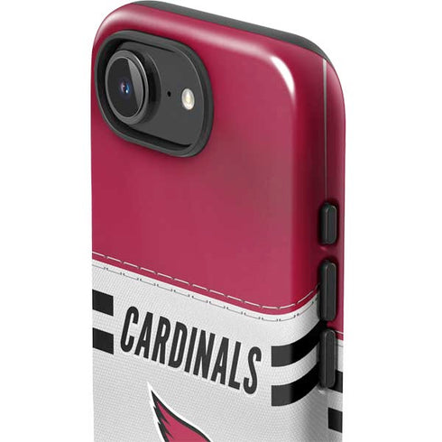 NFL Arizona Cardinals White Striped iPhone 16e Impact Case