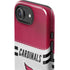 NFL Arizona Cardinals White Striped iPhone 16e Impact Case