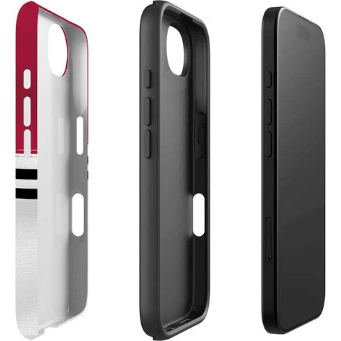 NFL Arizona Cardinals White Striped iPhone 16e Impact Case