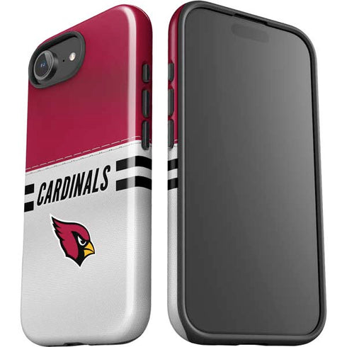 NFL Arizona Cardinals White Striped iPhone 16e Impact Case