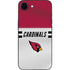 NFL Arizona Cardinals White Striped iPhone 16e Skin